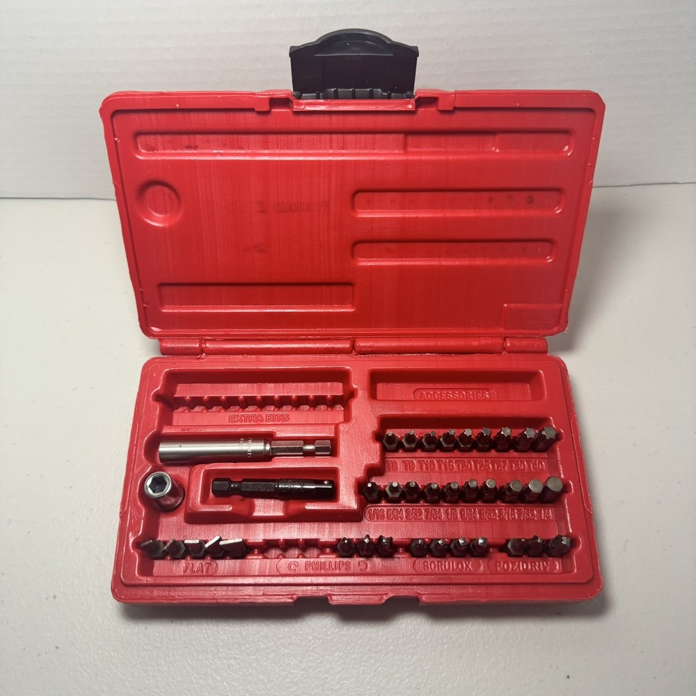 Snap On Magnetic Master Ratcheting Screwdriver Bit Set W/Case SDM400A (Open Box)