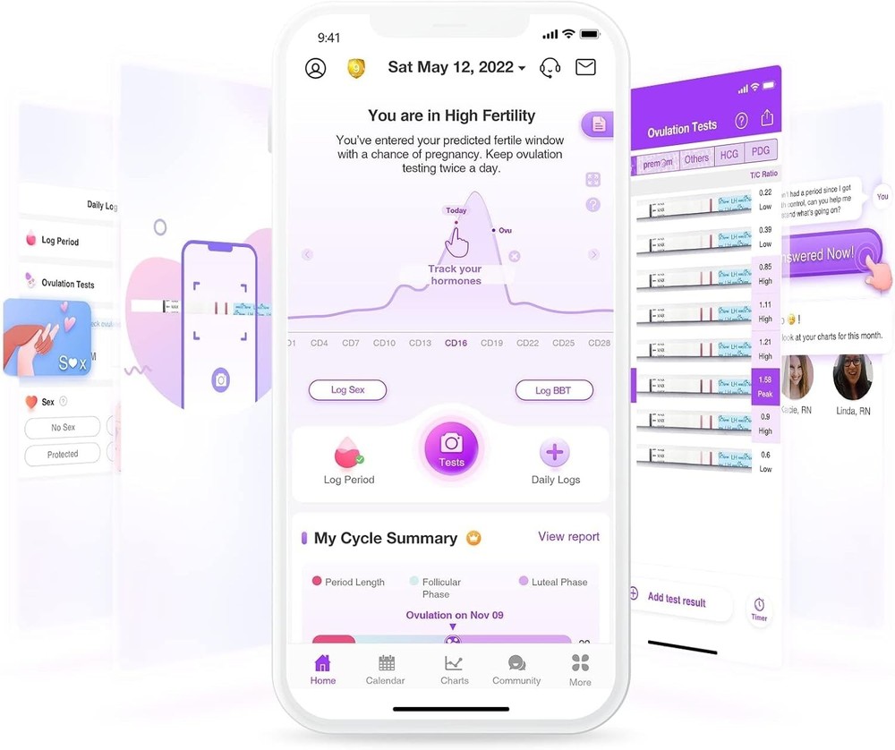 Complete Fertility Testing Kit: 50 Ovulation Tests + 20 Early Pregnancy Strips