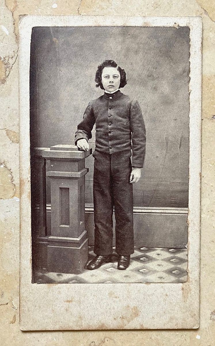 ORIGINAL! CIVIL WAR UNION SOLDIER BOY CDV PHOTO 1862
