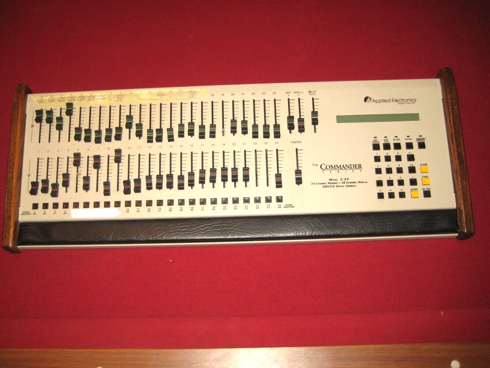 Applied Electronics Analog Lighting Console The Commander  C-24 DMX512 Untested