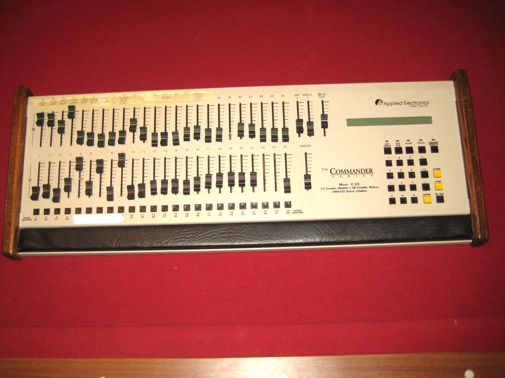Applied Electronics Analog Lighting Console The Commander C-24 DMX512 Untested