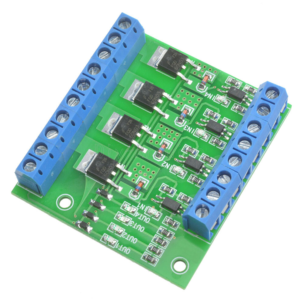 Trigger Switch Module 4-Way FET MOS DC Control for PWM Motor Pump LED