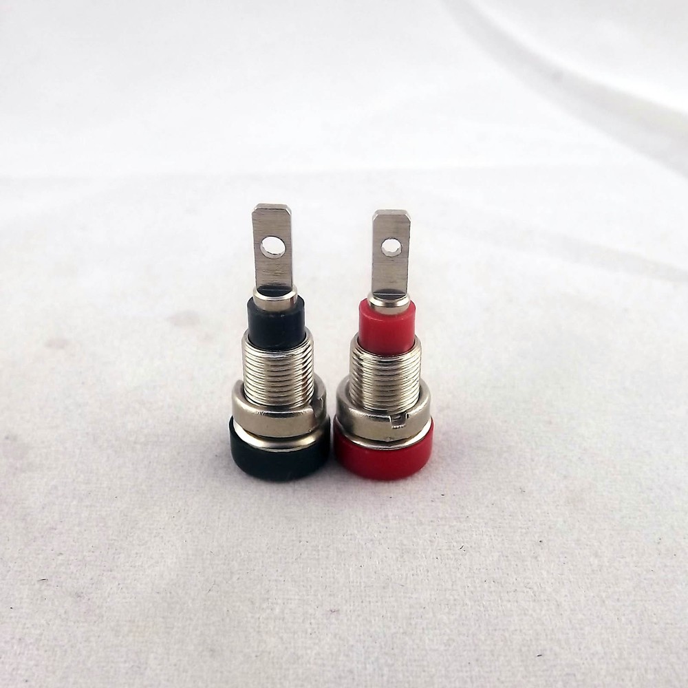 8pcs Copper 2mm Banana Socket Multimeter Instrument Test Probe Binding Post R/B