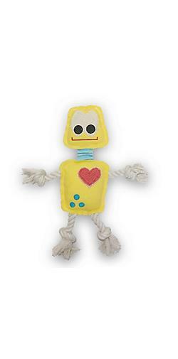 Ropebots - Yellow Squeaky Dog Toy