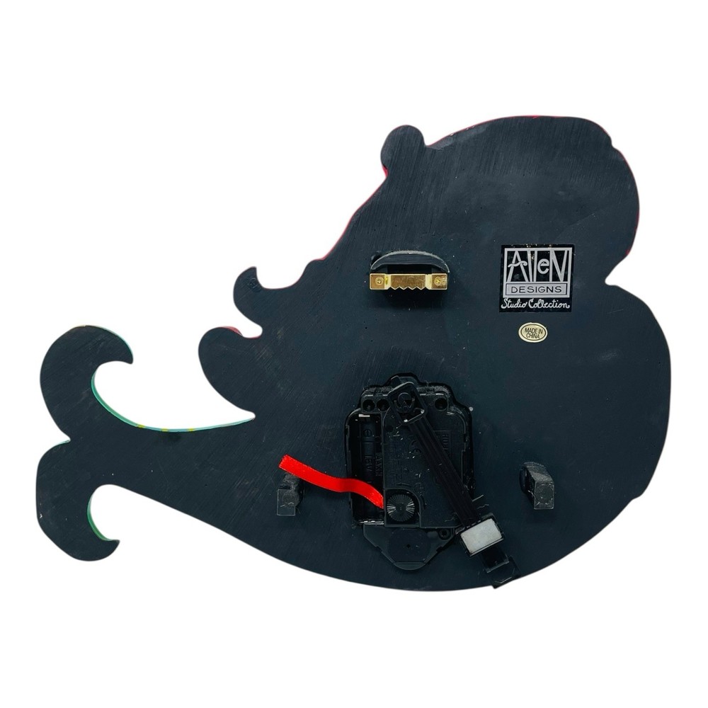 Allen Designs Ruby Whimsical Mermaid Pendulum Wall Clock