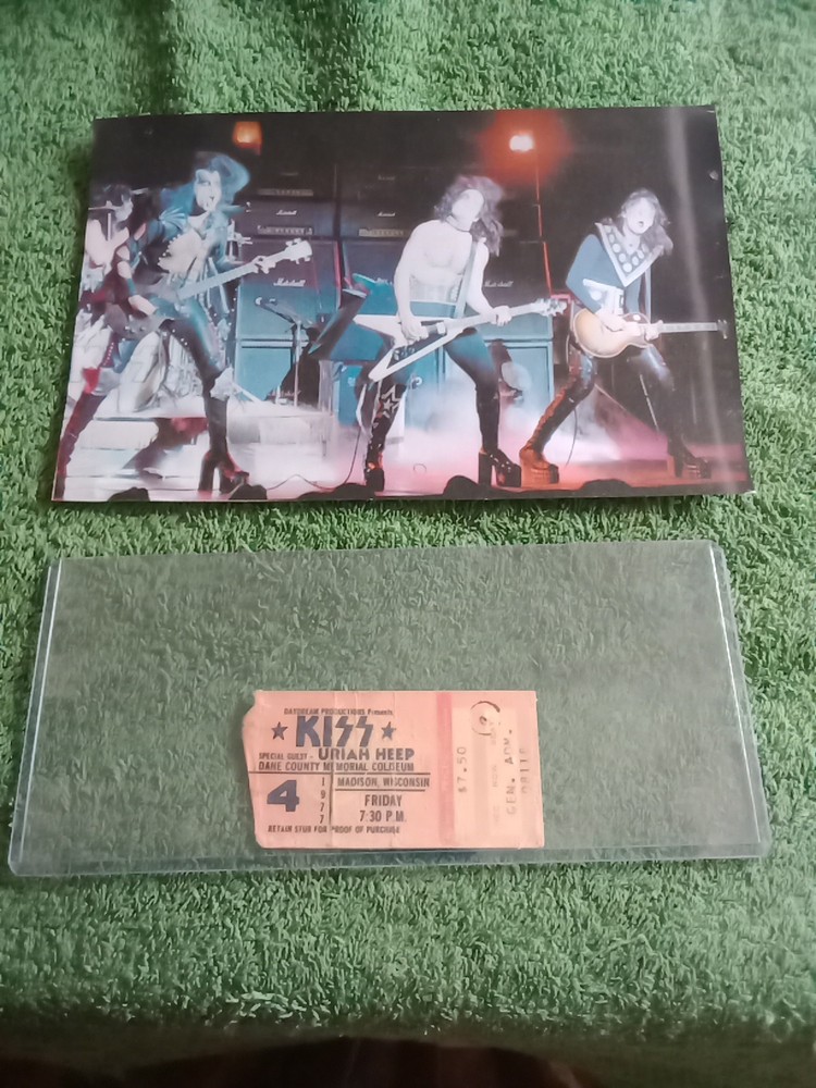 💋 Kiss Kisstory Ticket StubRock N Roll Over, 2-4-77, Madison WI, Calling Dr