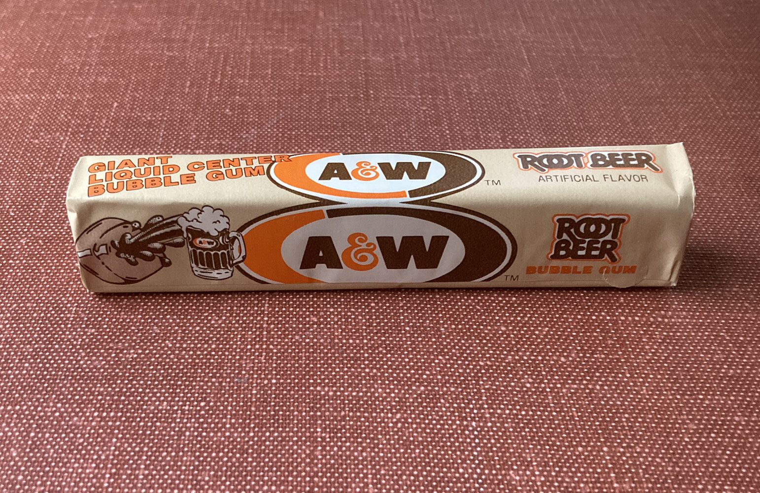 UNOPENED! Vtg 1983 A&W Root Beer Giant Liquid Center Bubble Gum Pack 80s RARE!