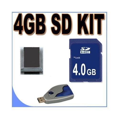 4GB SD / HC Memory Card Secure Digital BigVALUEInc Accessory Saver Bundle for...