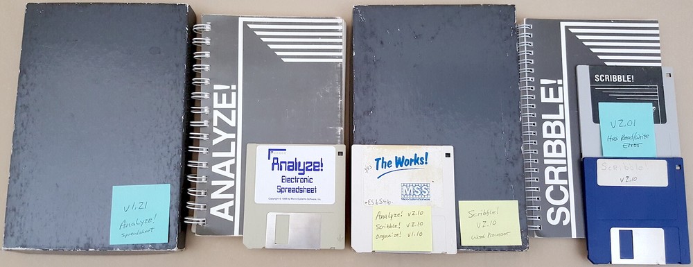 Analyze! v1.21 Spreadsheet - Scribble! v2.10 Word Processor for Commodore Amiga