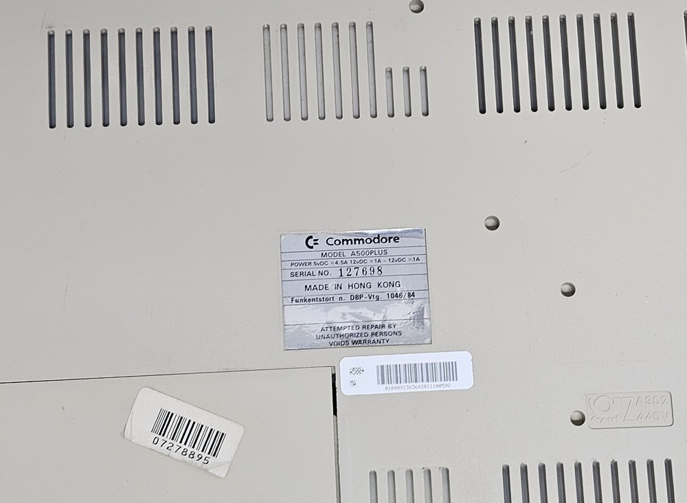 Commodore Amiga 500 With 1.5MB Expansion