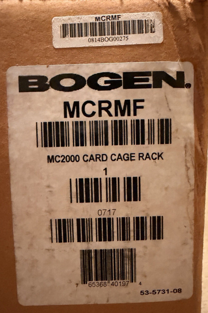 New Bogen Multicom-2000 Paging & Intercom System Chassis MCRMF 94-5351-01