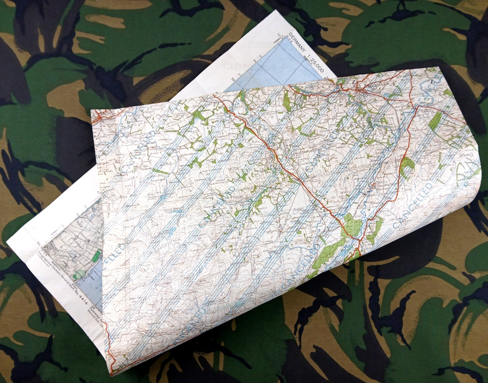 WW2 map of GERMANY entitled "BARSBEK" with BATTLE INTELLIGENCE NOTES (CAPTURED)