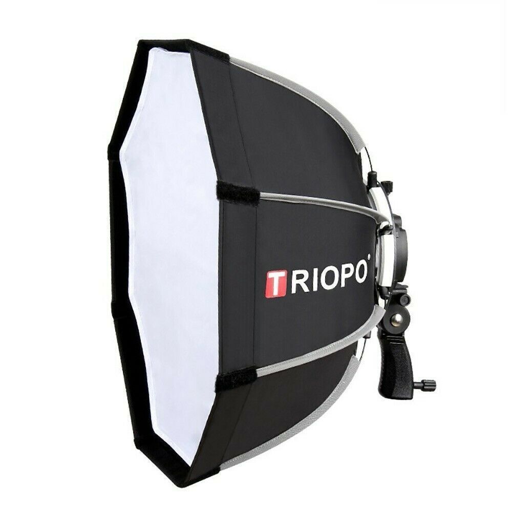 TRIOPO 65cm Octagon Softbox Handheld Foldable Softbox for Speedlite Flash Light