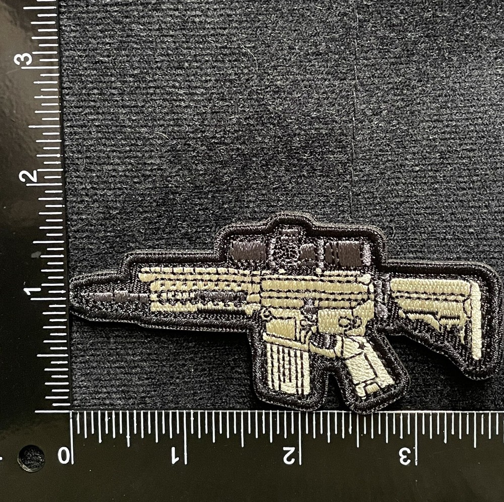 Sniper Rifle Patch 308 Gun Army Weapon COD Tactical Morale Hook Loop