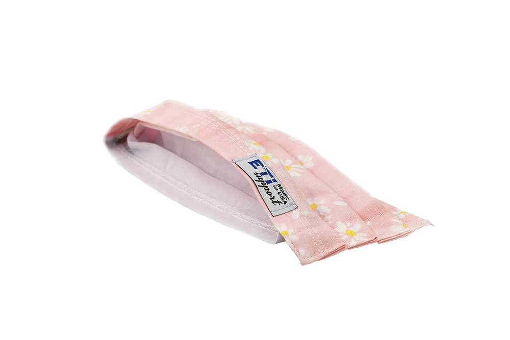 Pink Flower Face Mask