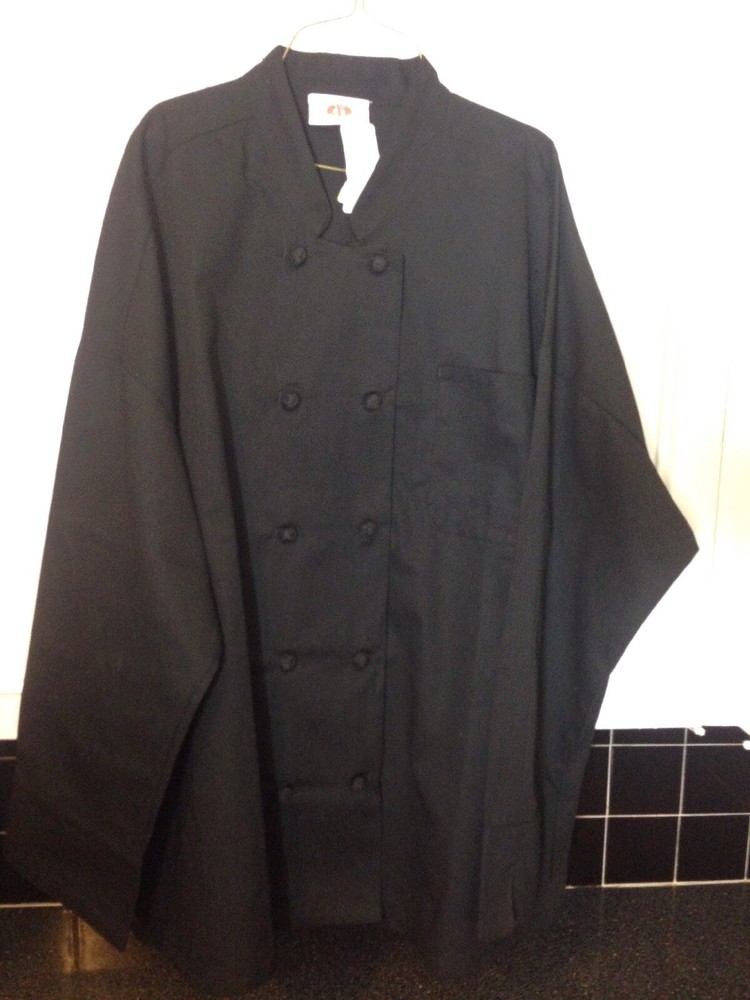 NET 350 Chef Apparel Chef Jacket Coat Black 4XL