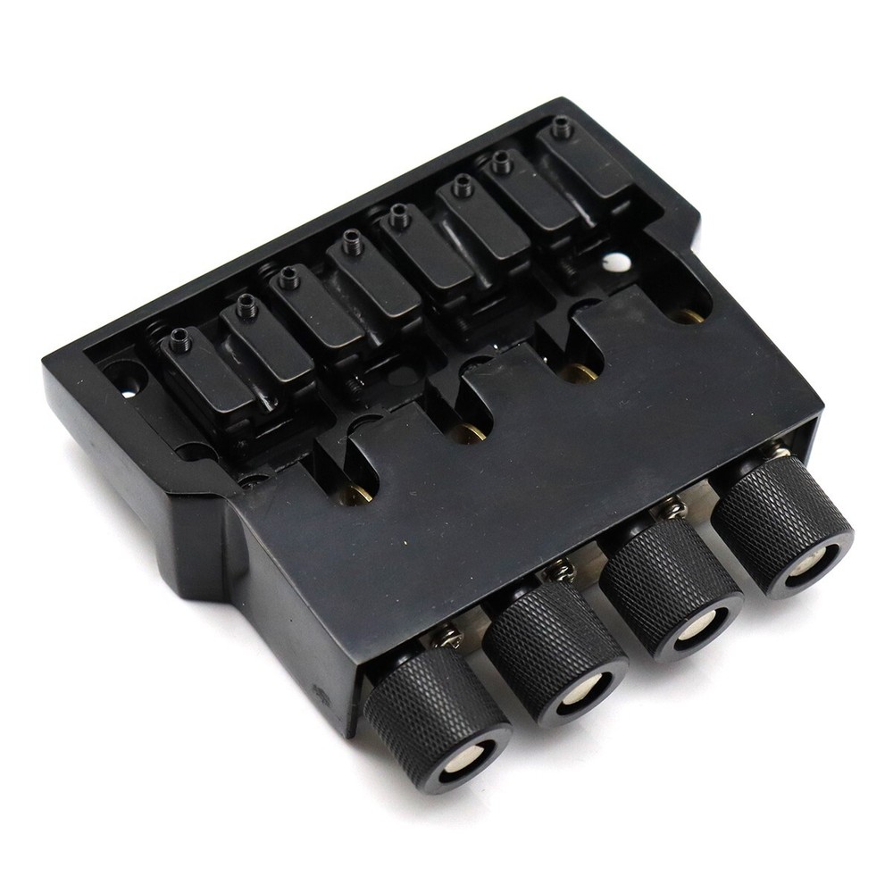 Headless 4 Strings Electric Bass Bridge Roller Tailpiece Fixed Hardtail Bridge