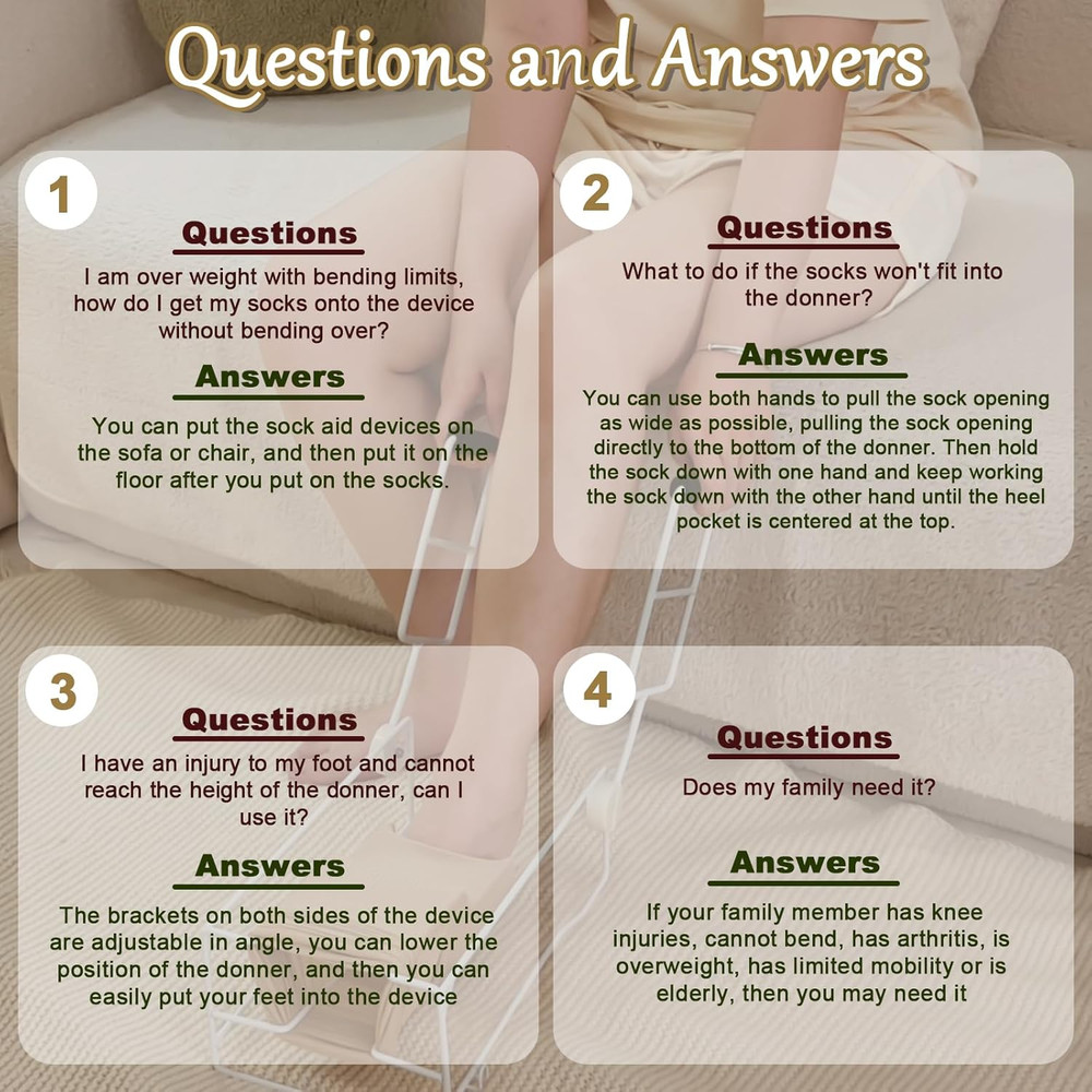 Upgraded Large Compression Sock Aid Device with Extended Handle, Compression Soc