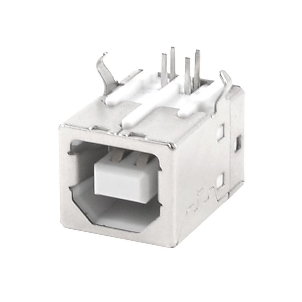 USB 2.0 Female Printer 4 Pin 90 Degree Computer Connector