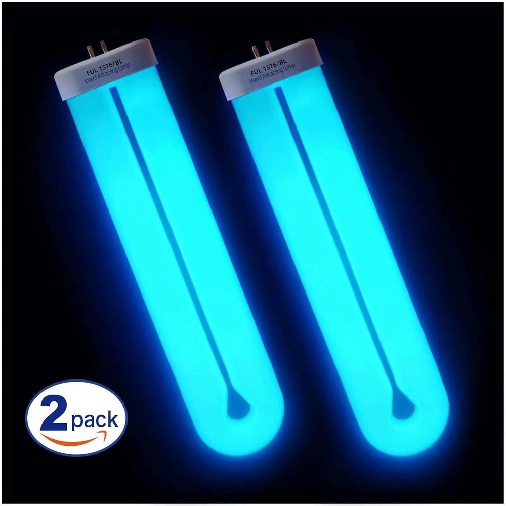 Energy-Efficient 15 Watt UVA Light Bug Zapper Replacement Bulb - 6000 Hour Life