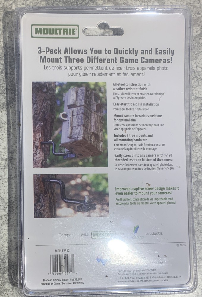Moultrie EZ Tree Mount Game Camera Tree Mount 3-Pack