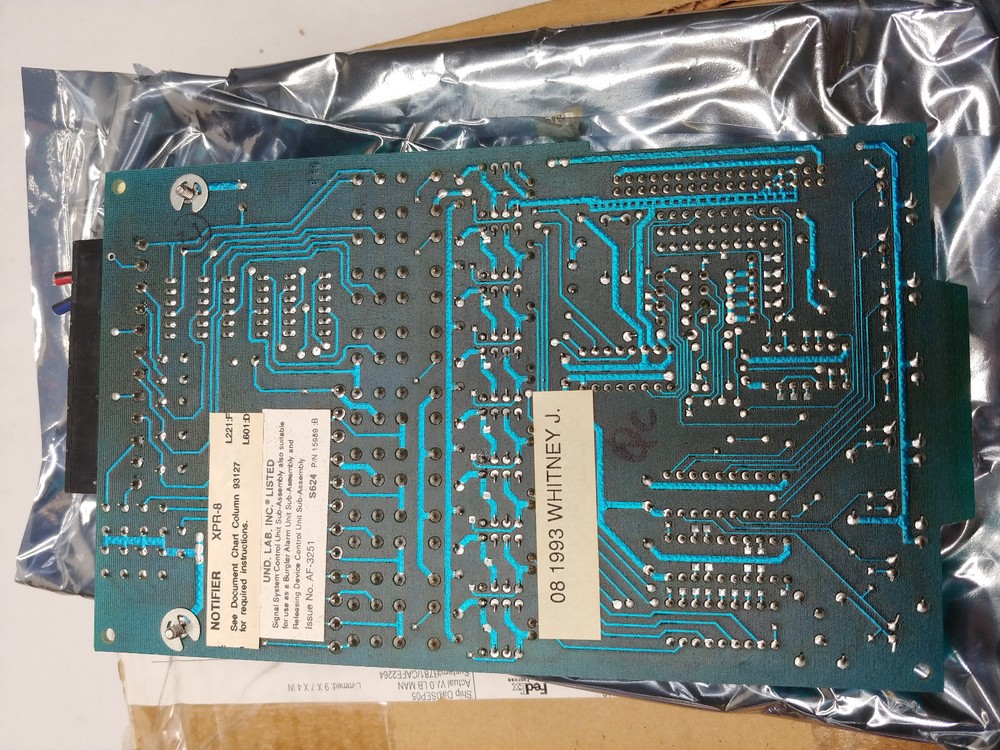 Notifier Model: XPR-8 Fire Alarm Control Board Used