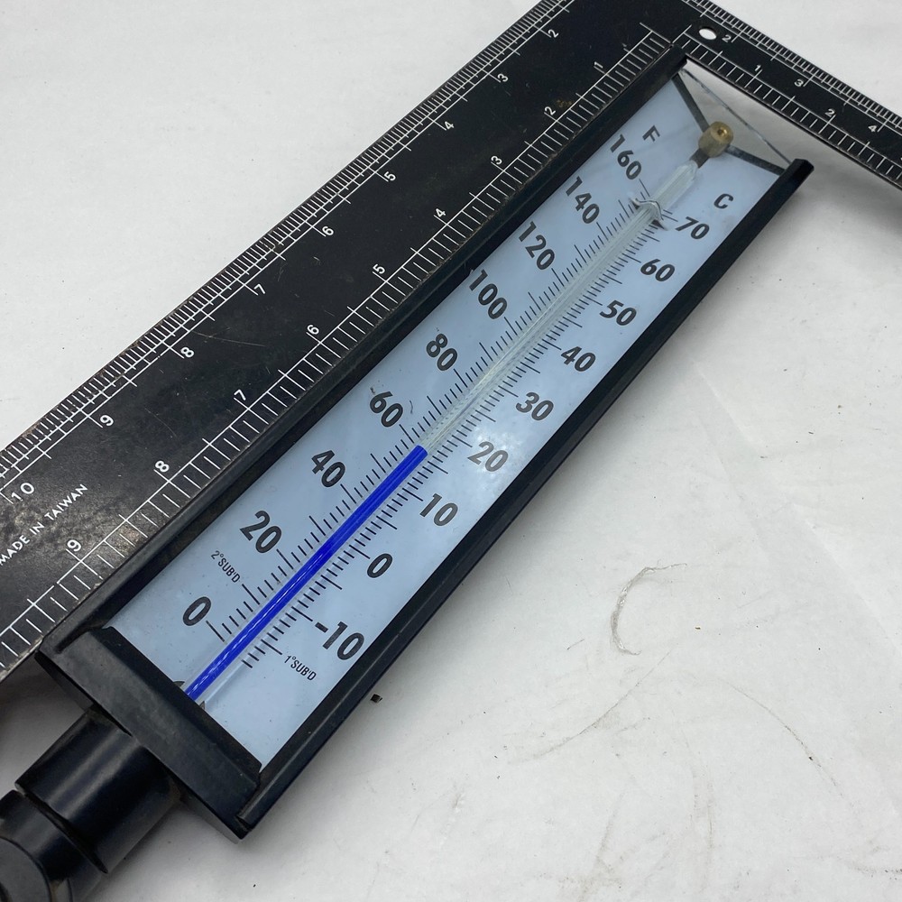 INDUSTRIAL ADJUSTABLE TEMPERATURE THERMOMETER GAUGE GAGE