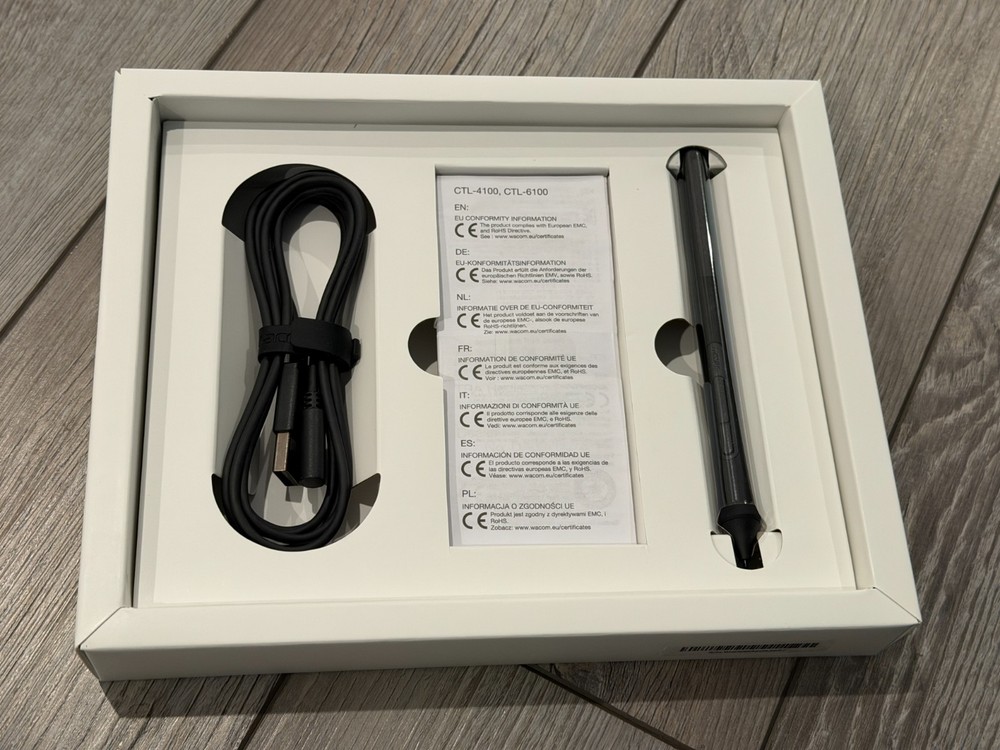 Wacom Intuos CTL-4100 Creative Drawing Tablet Black - OPEN BOX