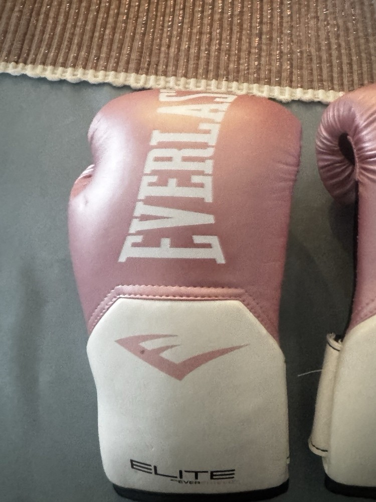 Everlast Elite EverShield Pink Boxing Sparing Gloves Pro Style Training Medium