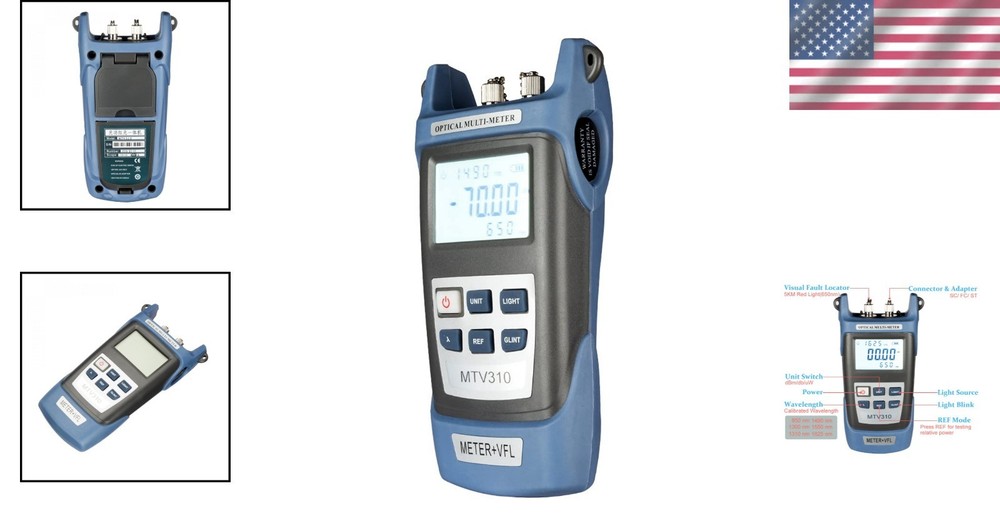 6-in-1 Fiber Optic Power Meter and Light Source - Essential for Engineers