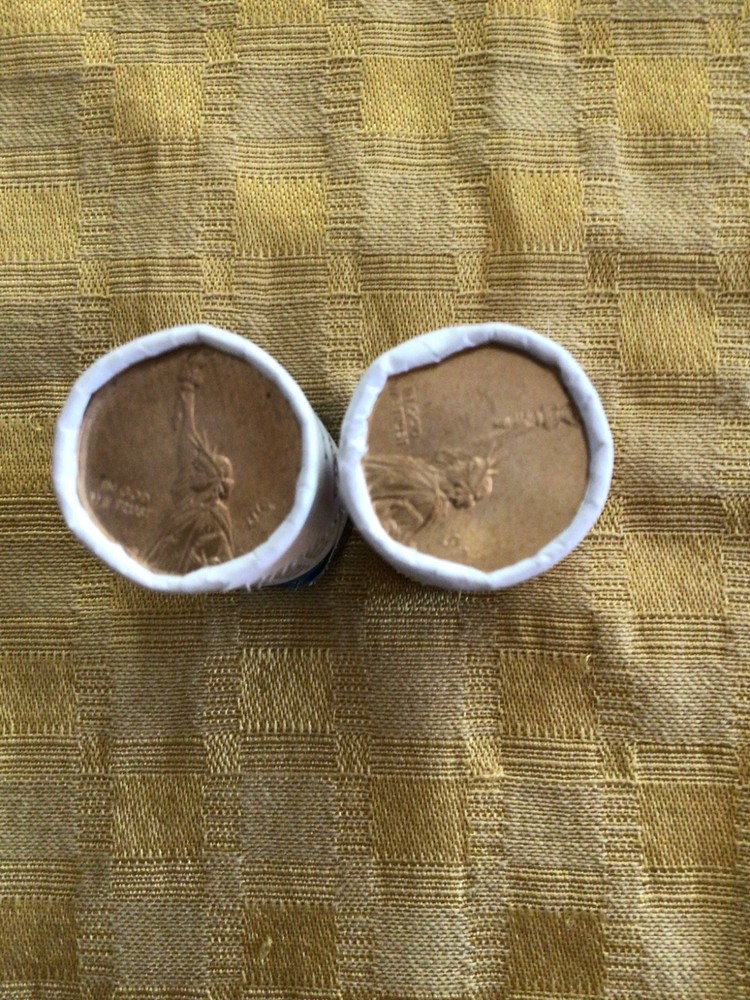 2018, INTRODUCTORY INNOVATION DOLLAR, MINT ROLLS P & D, 50 COINS UNCIRCULATED,