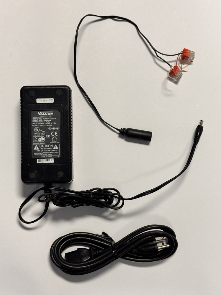 VALCOM VP-2124A Power Supply Adapter 24V 2A