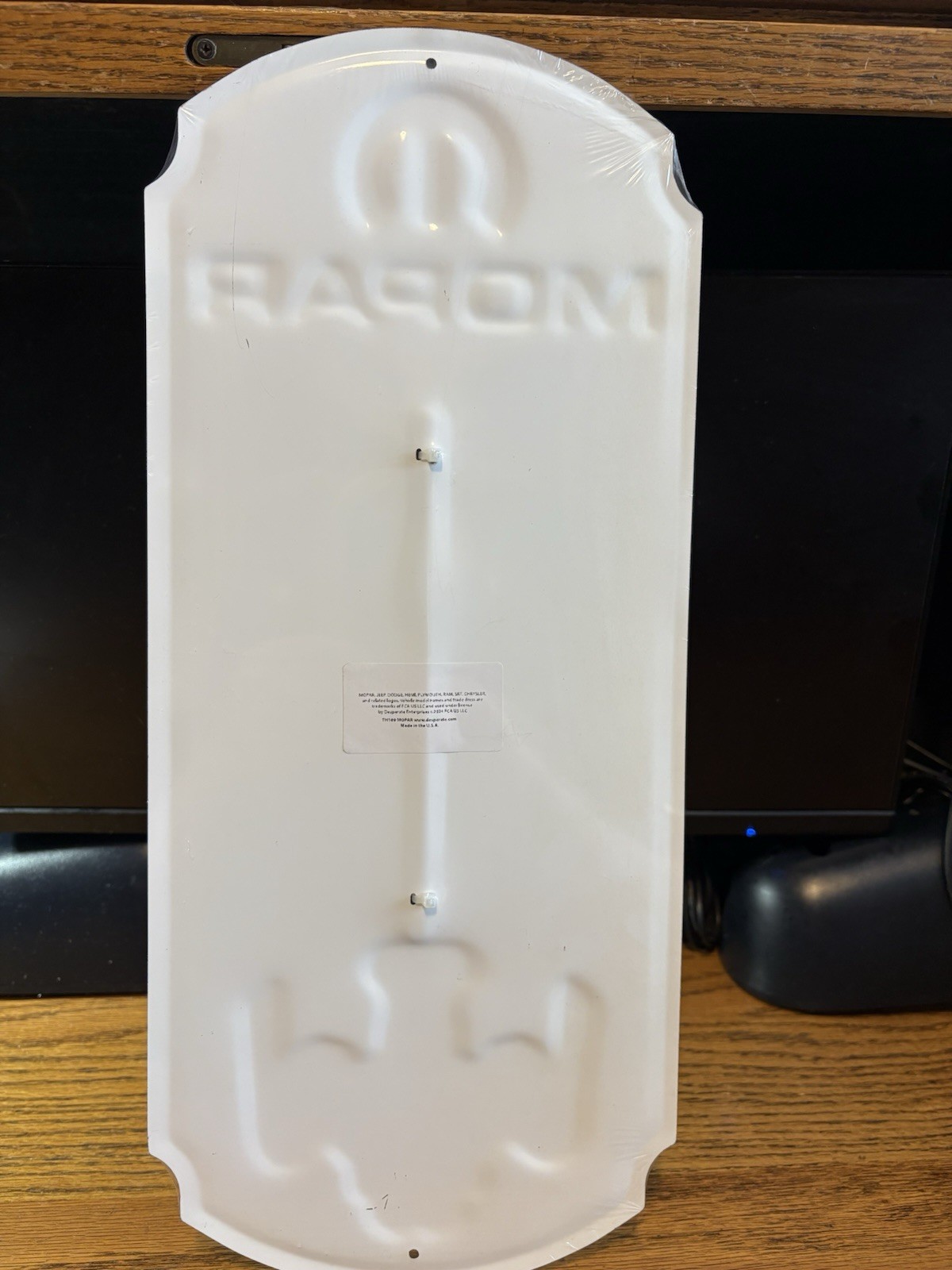 17.5 " Metal Vintage Style Mopar Parts Embossed Thermometer Sign Made USA NIP