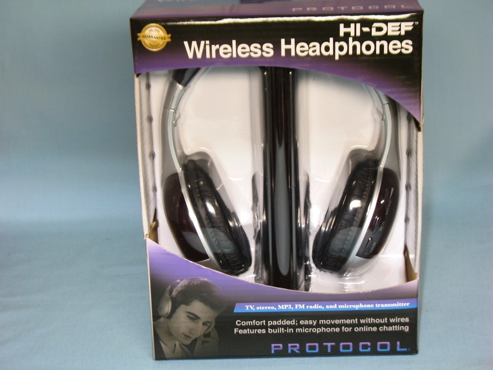PROTOCOL ~ HI-DEF ~ WIRELESS HEADPHONES ~ MODEL # 5032-4