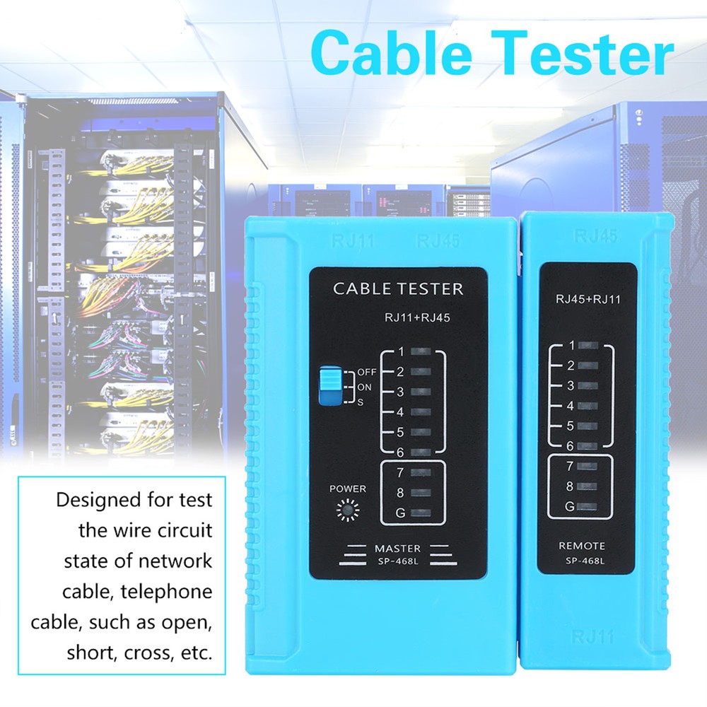 RJ45 And RJ11 Cable Tester Ethernet LAN Test Tool