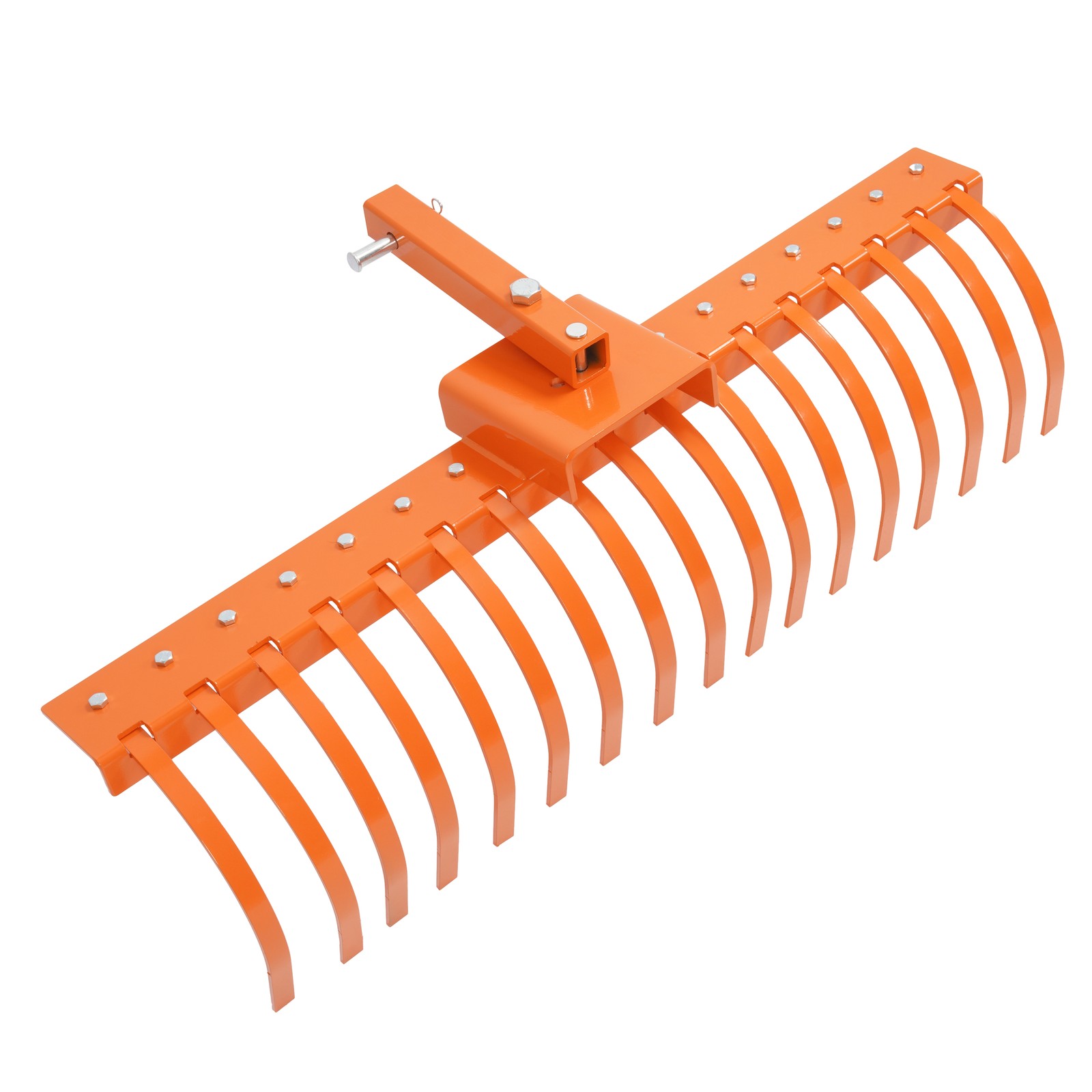 48" Landscape Rake Pine Straw Rake Rock Rake For 2" Receiver Tractor ATV/UTV