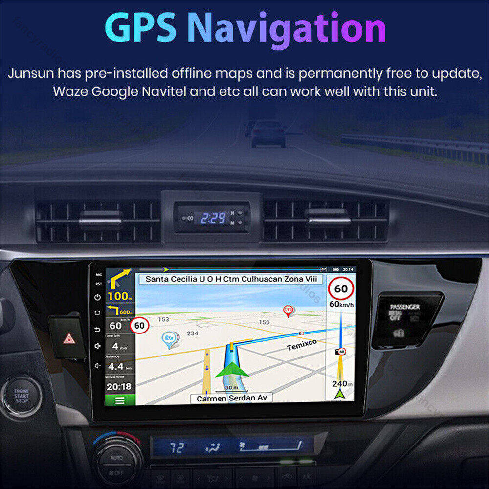 Apple Carplay Android 15 For Toyota Corolla 2014-2016 Car Stereo Radio GPS Navi