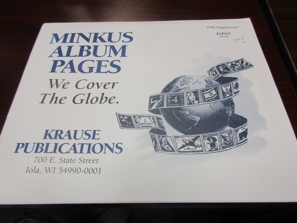 "MINKUS" ALBUM PAGES 1998  SUPPLEMENT  JAPAN  W/FREE SHP.