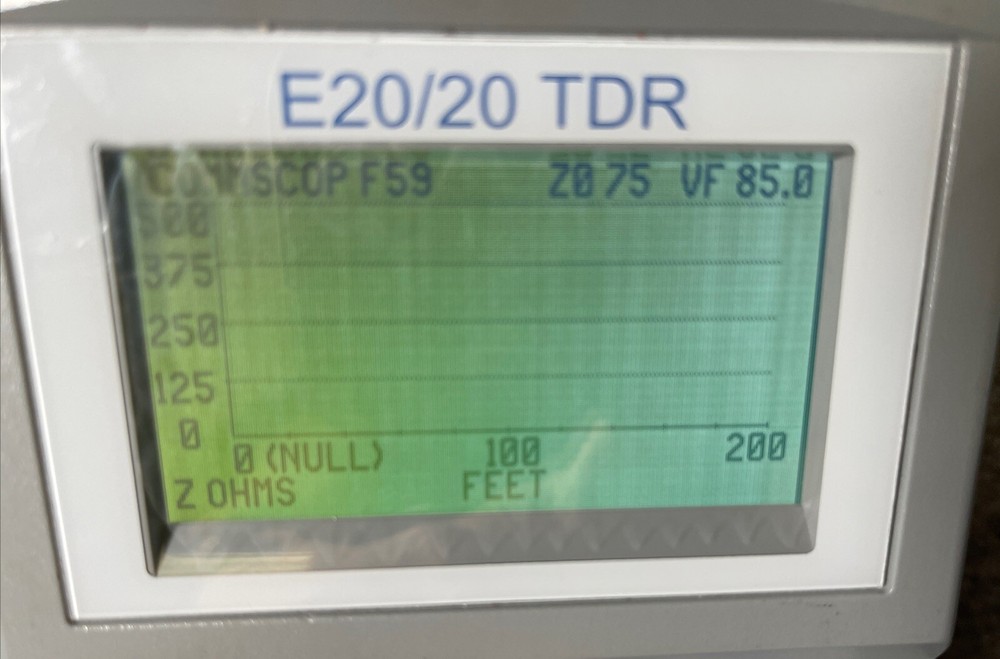 AEA E20/20F Network TDR with CATV Option (6021-5041) (Tool Only)