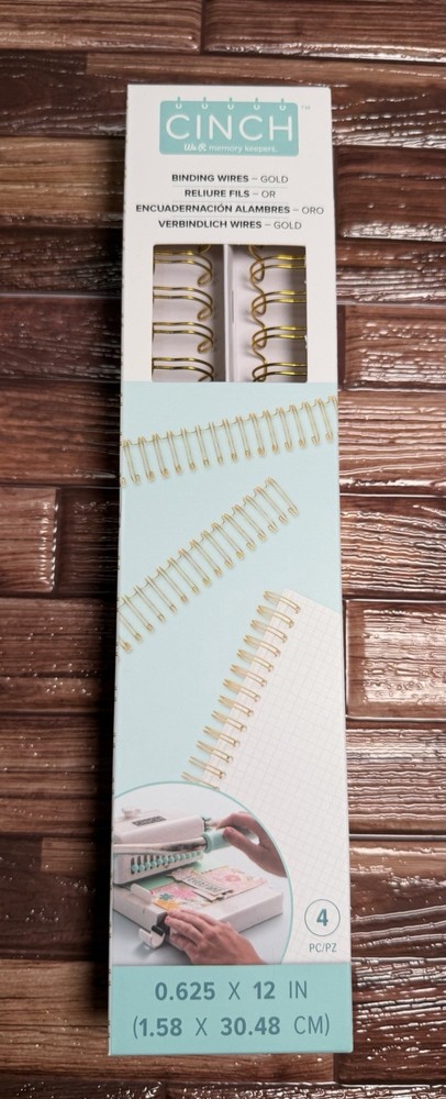 16mm Double Loop Wire Binding Combs, 20-Pack, Gold-Tone, 2:1 Pitch