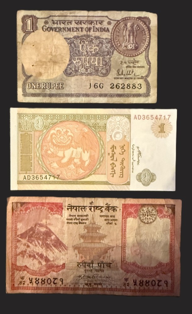 3 old foreign bank notes