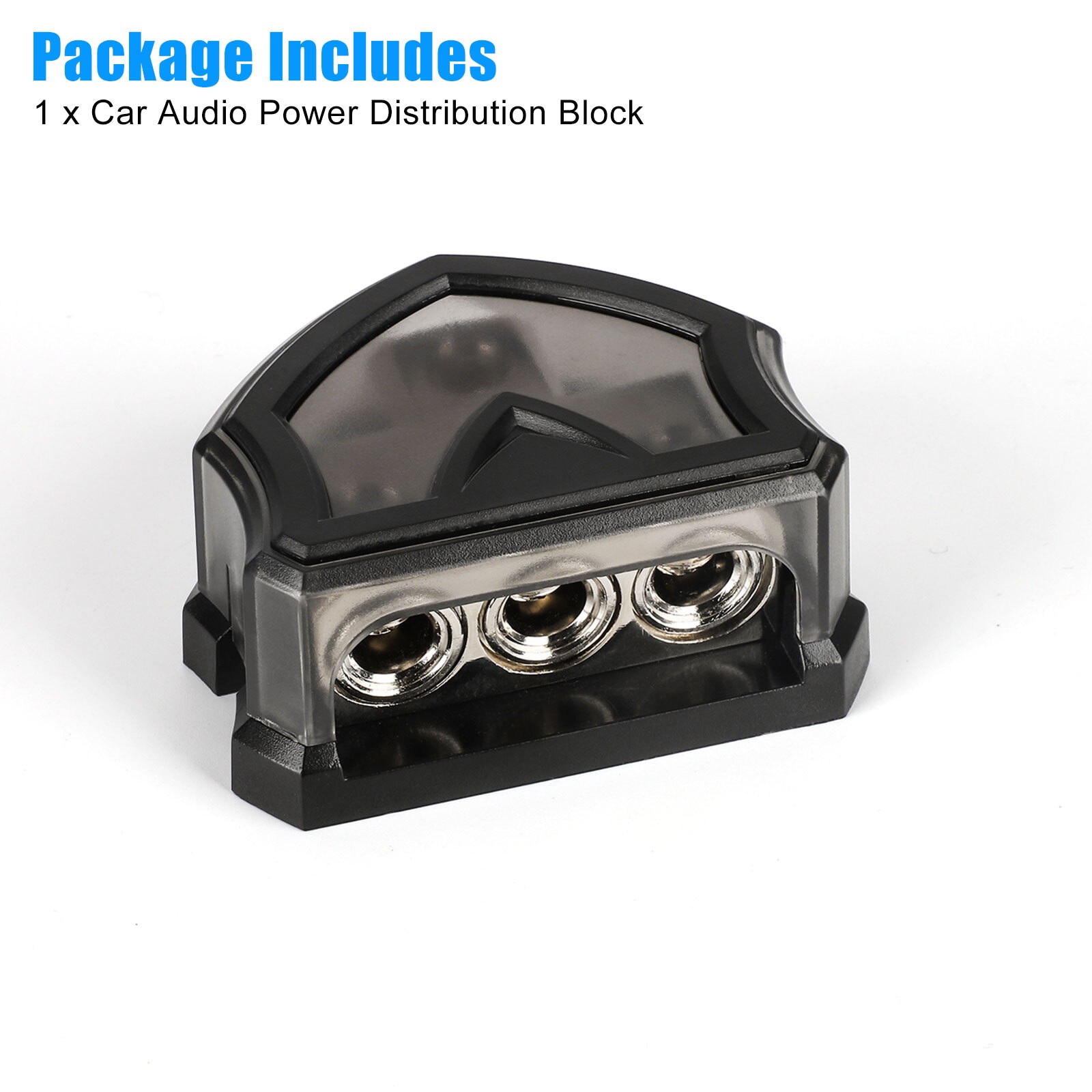 2pcs 3-Way Distribution Block 0 Gauge in Car Audio Amp Power Ground Distributor