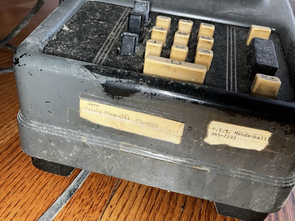 8.5 X 16in Heavy Vintage Adding Machine