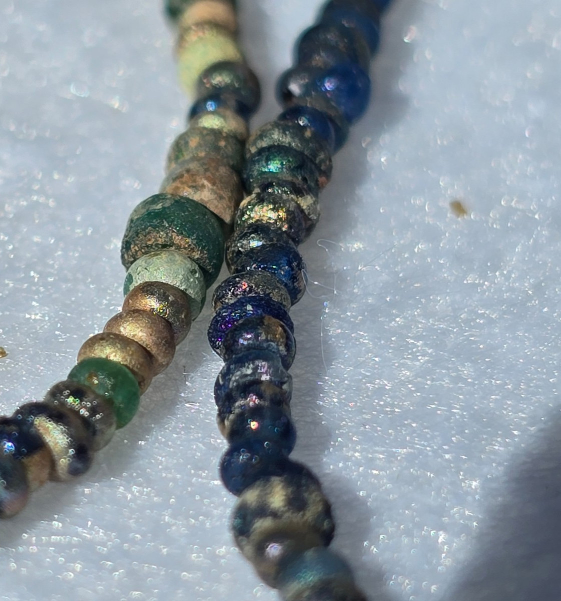 LOT OF 14 FLORIDA CALUSA GLADES CULTURE AUTHENTIC TRADE BEADS Indian Arrowhead