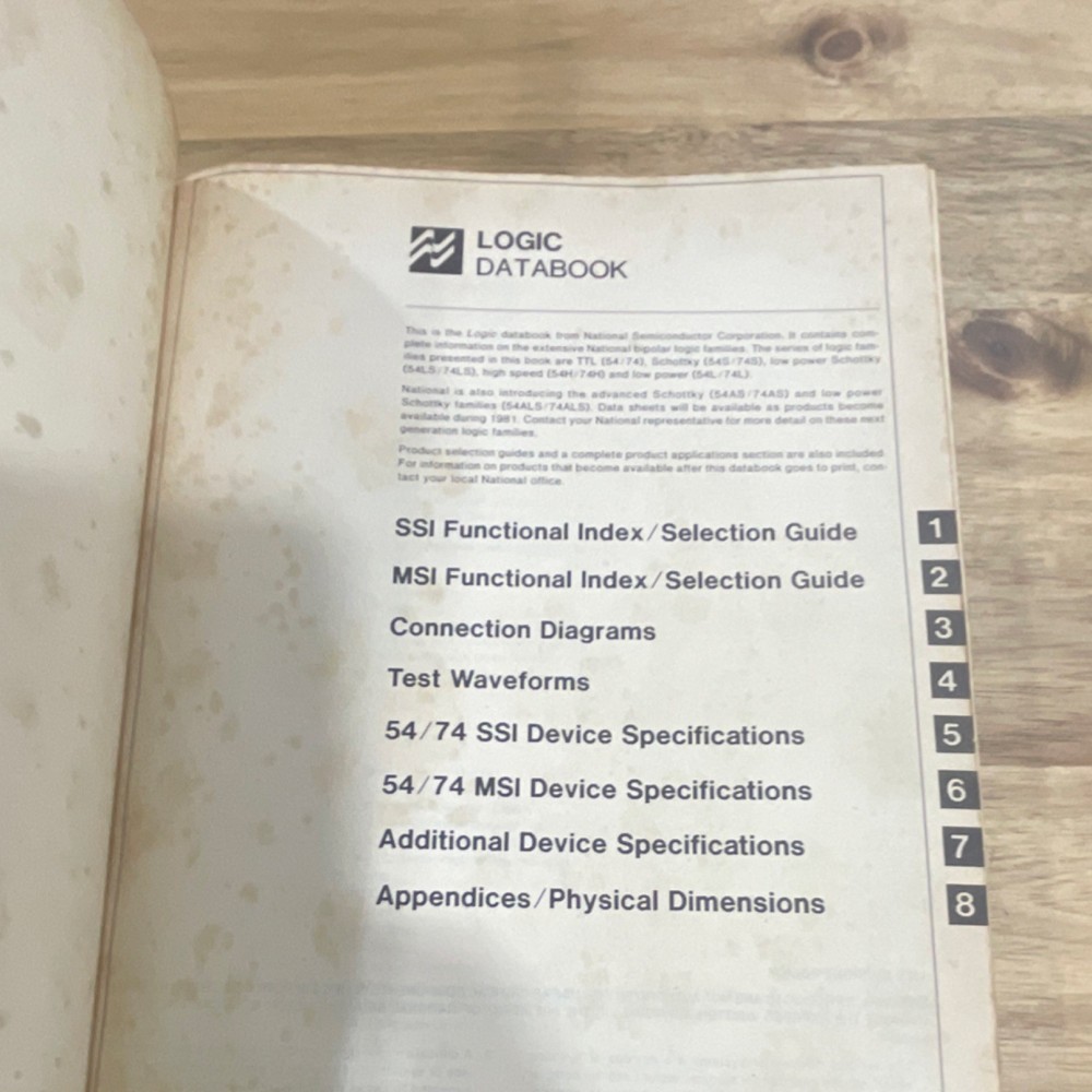 National Semiconductor Logic Databook 1981 Manual