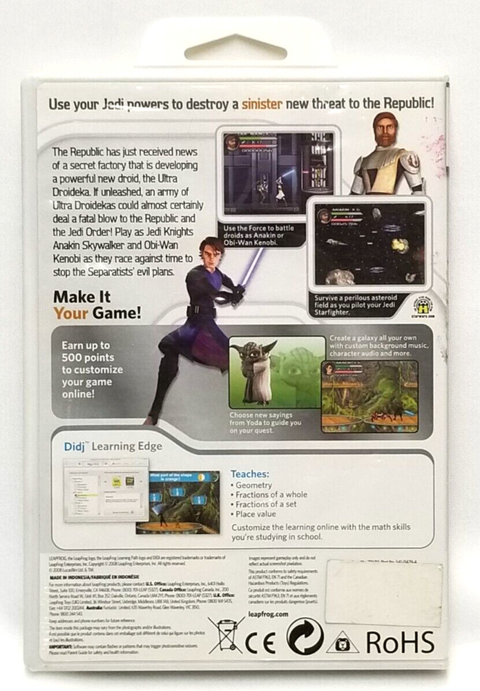 LeapFrog Didj Custom Learning Game Star Wars The Clone Wars