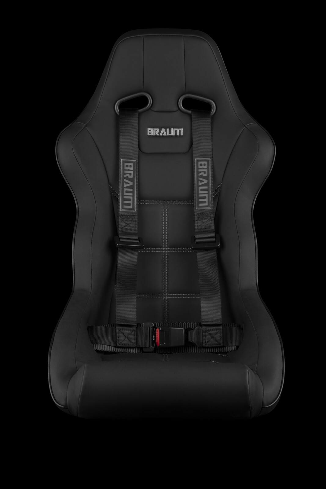 BRAUM Racing 4 Point 2" Strap Racing Single Harness - Black - New