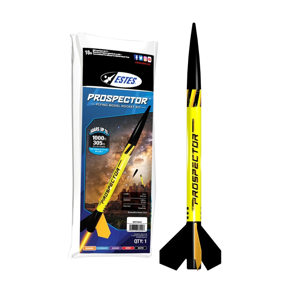 Estes Prospector Flying Model Rocket-NEW