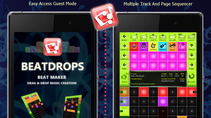 BeatDrops Music and Ringtones Maker App