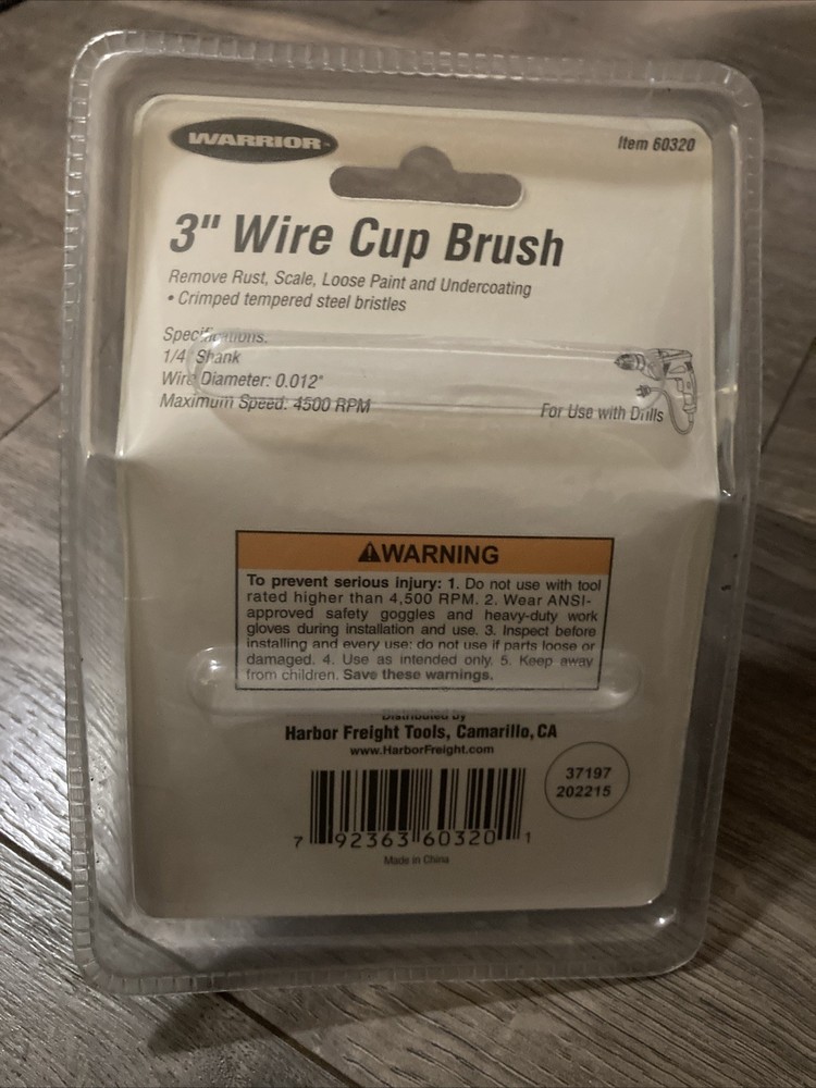 WARRIOR 3" Wire Cup Brush